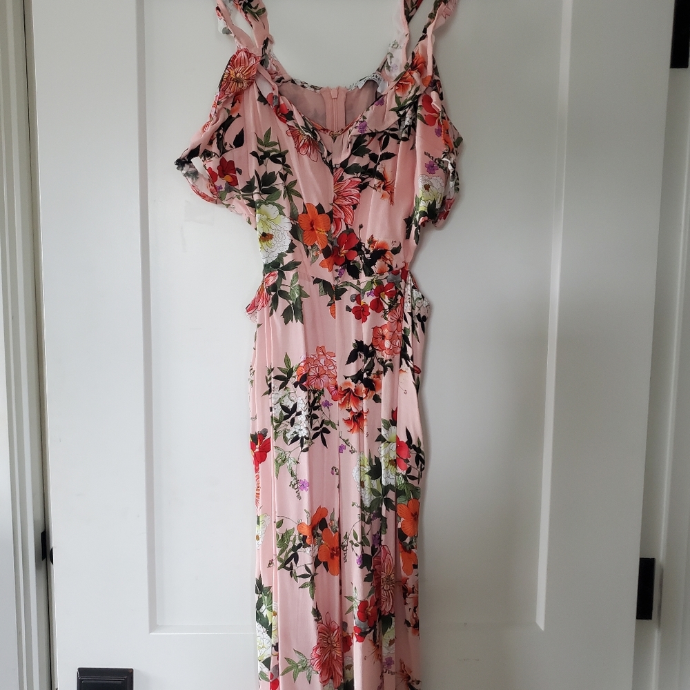 Bershaka floral jumpsuit